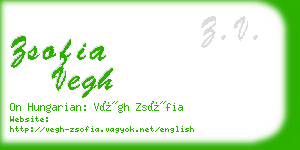 zsofia vegh business card
